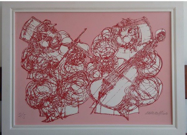 Rapoport Serigrafia original assinada e numerada 2/5, 70 x 95 cm ( com Moldura 83 x 110 cm).