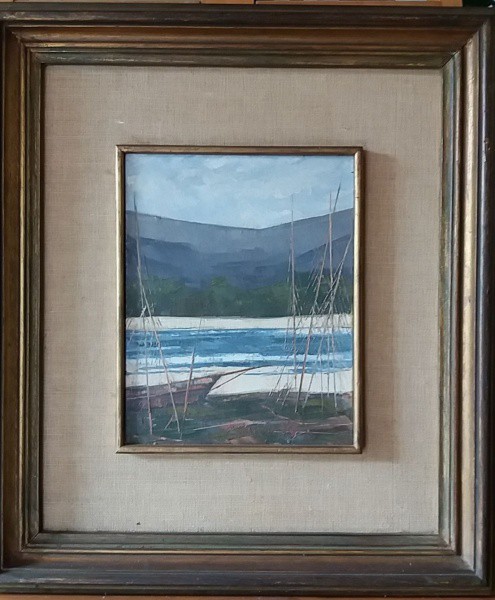 José Paulo Moreira da Fonseca, OST, 23 x 19 cm (com boa moldura e paspatur em juta, medindo 47 x 52
