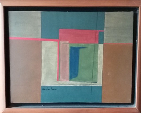 Cristina Parisi, Têmpera Vinílica sobre Tela, 30 x 40 cm (com excelente moldura caixa, medindo 38,5