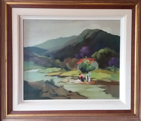 Antenor Finatti, OST, 24 x 33 cm (com excelente moldura, medindo 45 x 54 cm), ACIE. Nasceu em Pinhal
