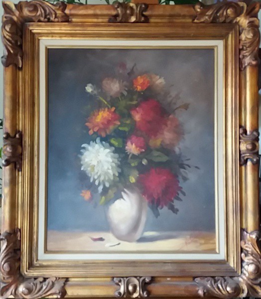 Monteiro Prestes, OST, 60 x 50 cm (com bela moldura entalhada, medindo 83 x 74 cm), ACID e verso, 19