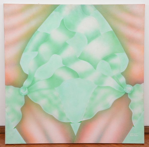 Ana Paula Fontes Baptista, OST, 100 x 100 cm, ACID, 1994, `Mulher Brasileira`. Pintora e escultora b