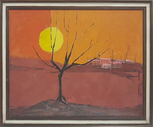 Henri Carrieres, OST, 50 x 65 cm, bem emoldurado, medindo 58 x 74 cm, assinado na lateral direita, &