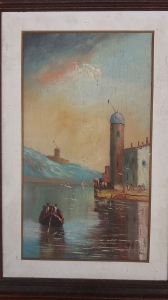 Felix Sabino, OSM, 46 x 26 cm (com moldura medindo 61 x 41 cm), ACID. Valdir Felix Sabino, pintor co