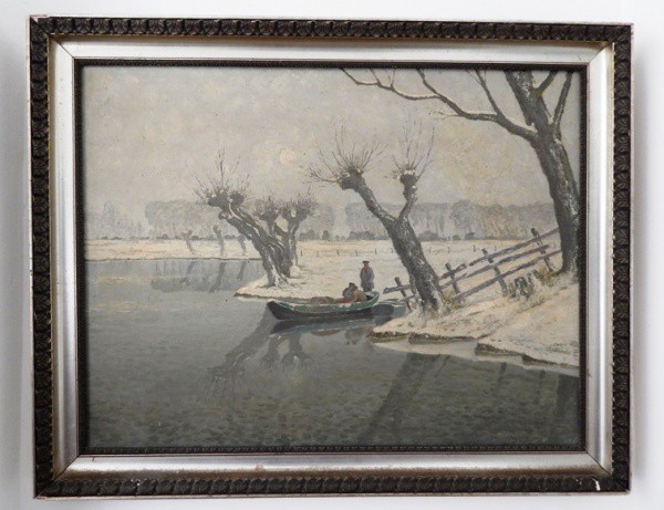 W. Buschmann, OSM, ACID, 50 x 65 cm (com rica moldura medindo 59 x 74 cm), Ortsbez, Düsseldorf. meta