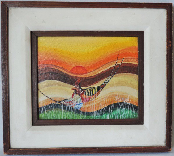 Ivone Pinger Renard, OST, 15 x 18 cm (com moldura, medindo 26 x 29 cm), ACID, 1984.