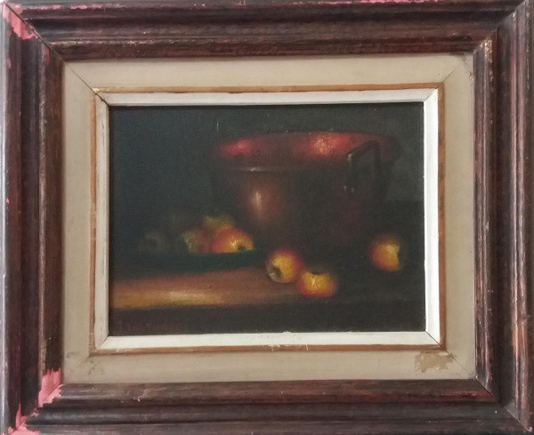 Jean Xanthakos, OST, 24 x 18 cm (com moldura 37 x 31 cm), ACIE. O artista nasceu em Atenas - Grécia