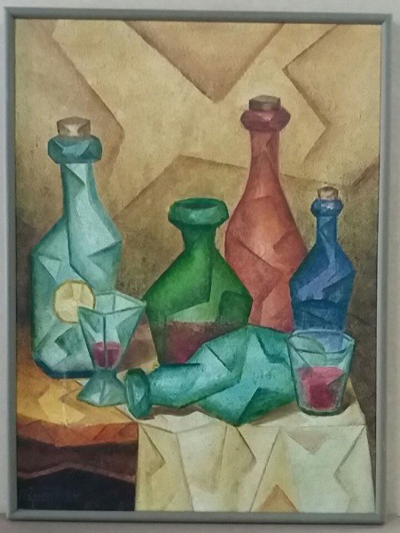 Hugo Espiritu Escobar, OST, 80 x 60 cm, ACIE, 1999, com restauro na tela e recuperação da moldura. N