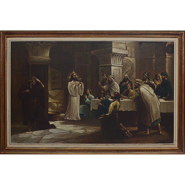 H. Sercaru, OSTCE, 73 x 116 cm (com belíssima moldura de época, medindo 88 x 130 cm), ACID. Releitur