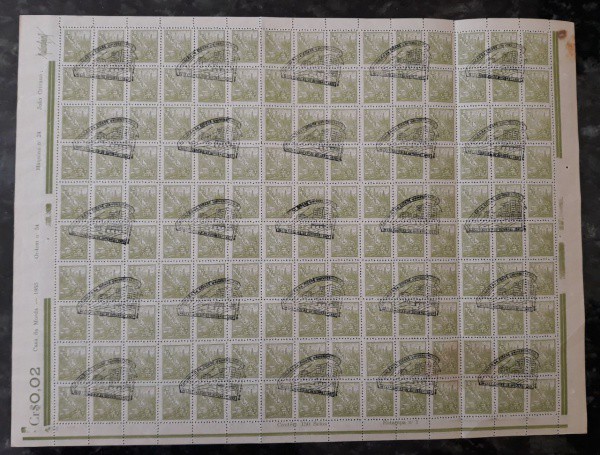 FOLHA DE SELO DO BRASIL - CARIMBO - RHM 461