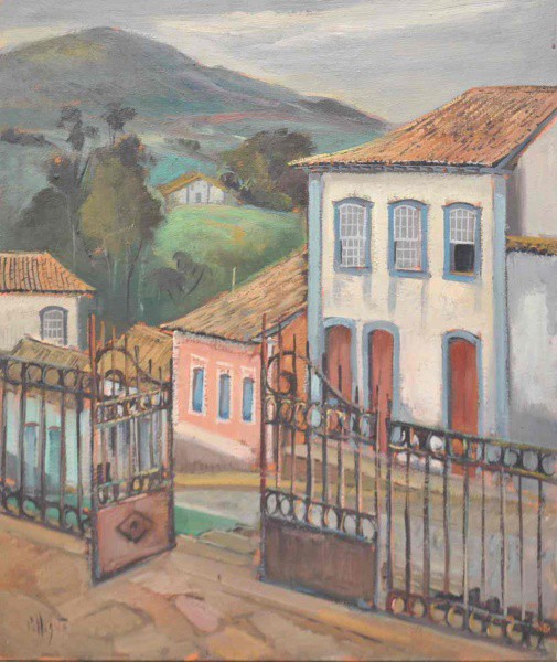 Omar Pellegatta - Série Conial Mineiro - 65x54 - Sem Moldura - Acie