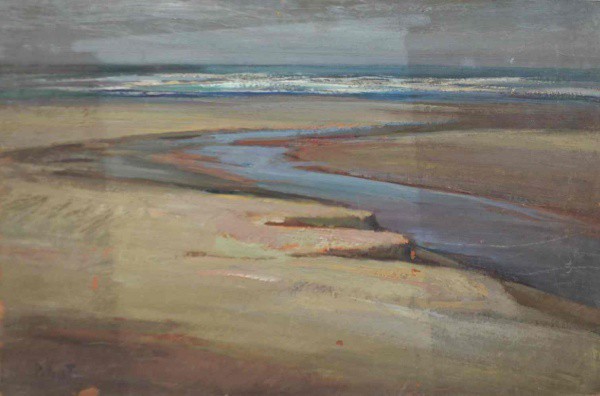 Omar Pellegatta - Marinha - Óleo sobre Madeira -  33x50 - Sem Moldura - Acie - Necessita de pequeno