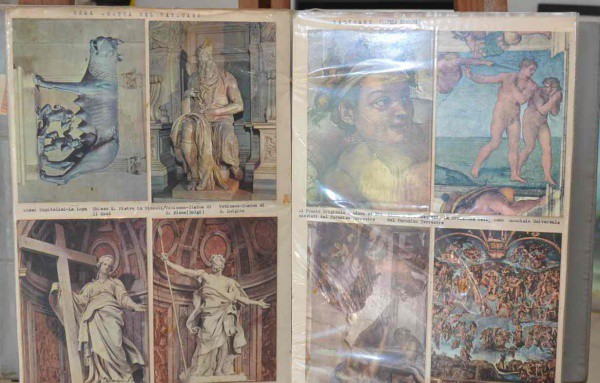Album de Cartões Postais diversos de Viagens do Renomado Artista Plástico Omar Pellegatta