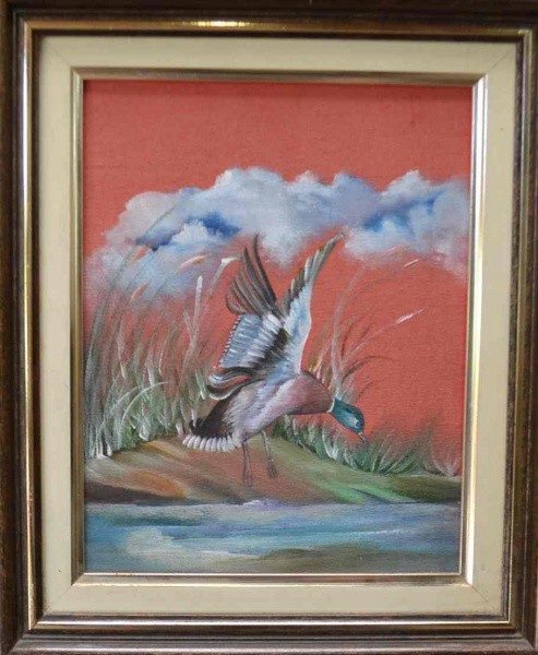 Dira Pellegatta - Ganso - Óleo sobre Madeira - 20x21 - Com Moldura - Acid
