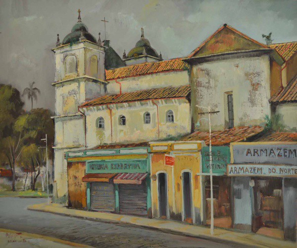 Omar Pellegatta - Belém do Pará - Óleo sobre Tela - 46x55 - Sem Moldura - Acie