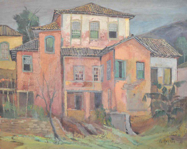 Omar Pellegatta - Casario - Óleo sobre Tela - 40x50 - Sem Moldura - Acid