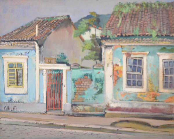 Omar Pellegatta - Casario - Óleo sobre Tela - 40x50 - Sem Moldura - Acid