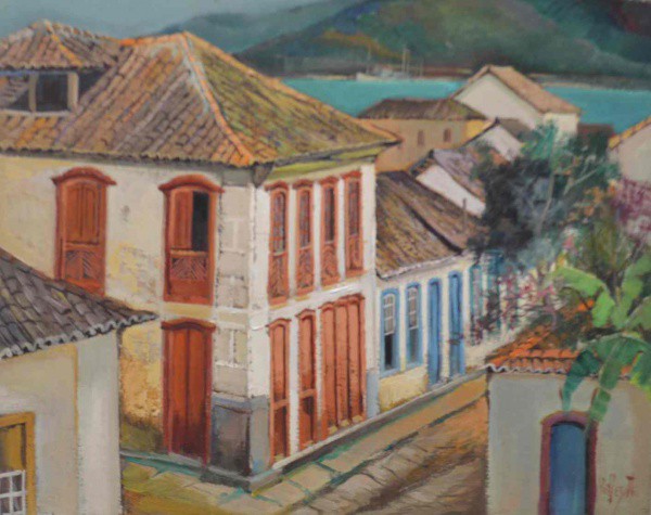 Omar Pellegatta - Paisagem - Óleo sobre Tela - 40x50 - Sem Moldura - Acid