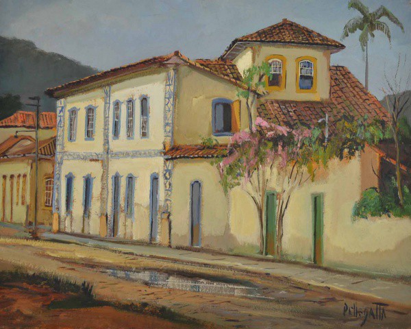 Omar Pellegatta - Ouro Preto - Óleo sobre Tela - 40x50 - Sem Moldura - Acid