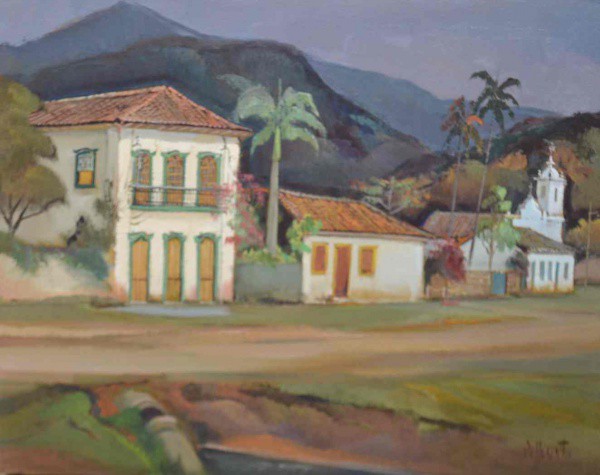 Omar Pellegatta - Casario - Óleo sobre Tela - 40x50 - Sem Moldura - Acid