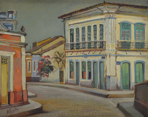 Omar Pellegatta - Casario - Óleo sobre Tela - 40x50 - Sem Moldura - Acid