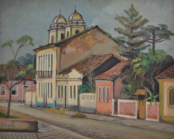 Omar Pellegatta - Casario - Óleo sobre Tela - 40x50 - Sem Moldura - Acid