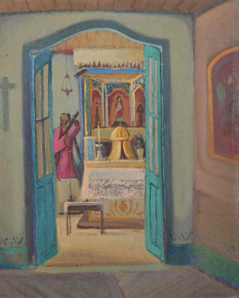 Omar Pellegatta - Santuário - Óleo sobre Tela - 40x50 - Sem Moldura - Acid
