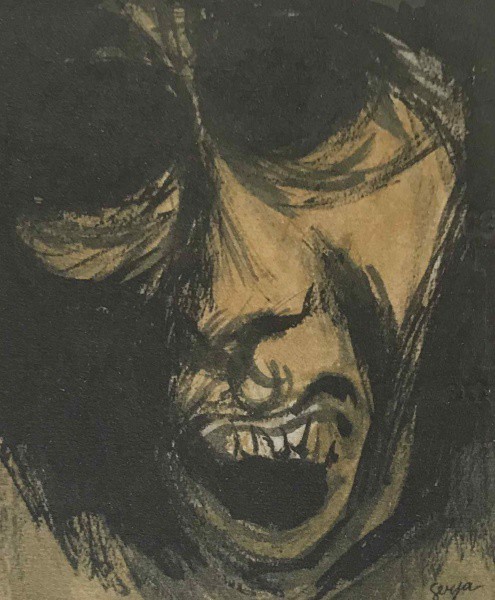 Ivan Serpa - Série Negra - Nanquim e Aguada sobre Papel - 20x17 - Sem Moldura - Acid