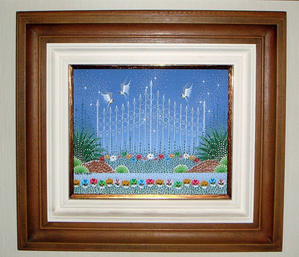 Quadro AST -  Autor CARLOS BORGES - Medidas 25 x 30 - Emoldurado