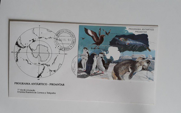 ENVELOPE - BRASIL - CARIMBO COMEMORATIVO + 1 DIA - 1990