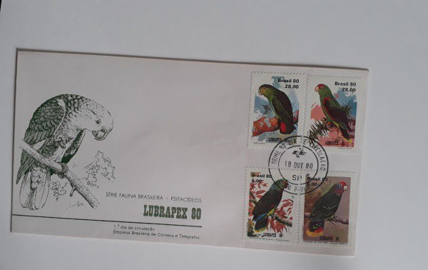 ENVELOPE - BRASIL - CARIMBO 1 DIA - 1980