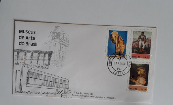 ENVELOPE - BRASIL - CARIMBO 1 DIA - 1980