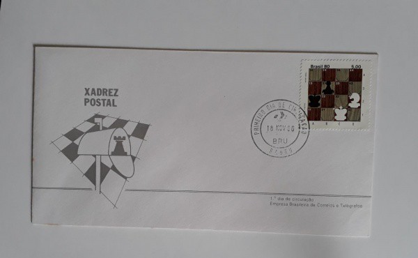 ENVELOPE - BRASIL - CARIMBO 1 DIA - 1980