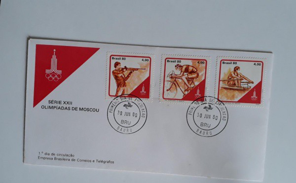 ENVELOPE - BRASIL - CARIMBO 1 DIA - 1980