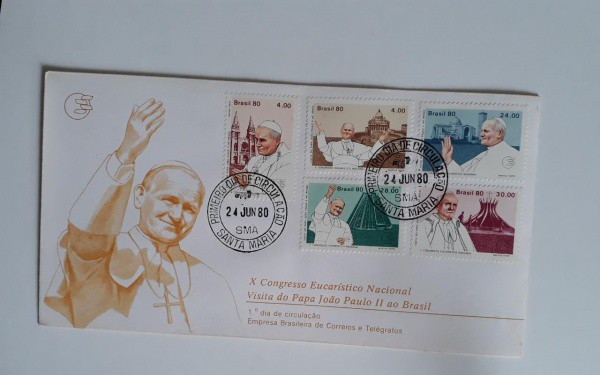ENVELOPE - BRASIL - CARIMBO 1 DIA - 1980