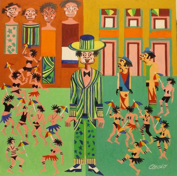 AECIO. ASS. O.S.T.  HOMEN DA MEIA NOITE CARNAVAL DE OLINDA. 60X60.