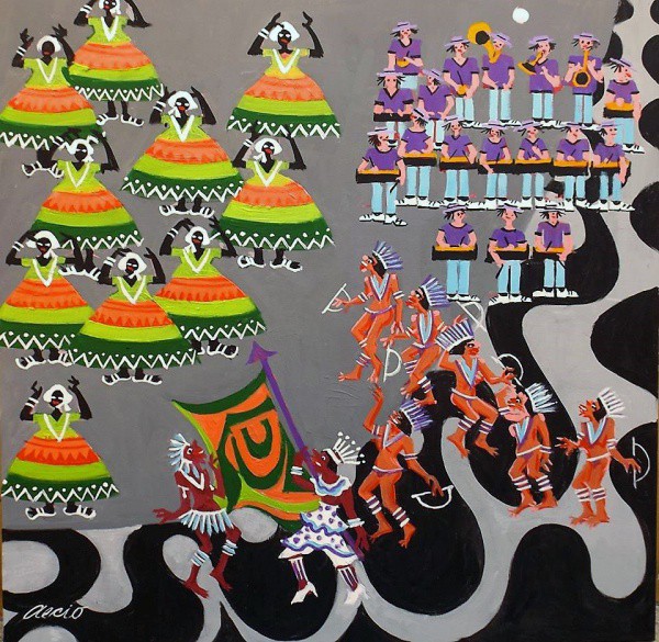 AECIO. ASS. O.S.T. CARANAVAL NO RIO DE JANEIRO. 60X60.