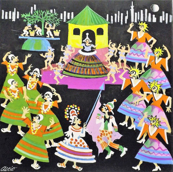 AECIO. ASS. O.S.T. CARNAVAL EM SÃO PAULO. 60X60.
