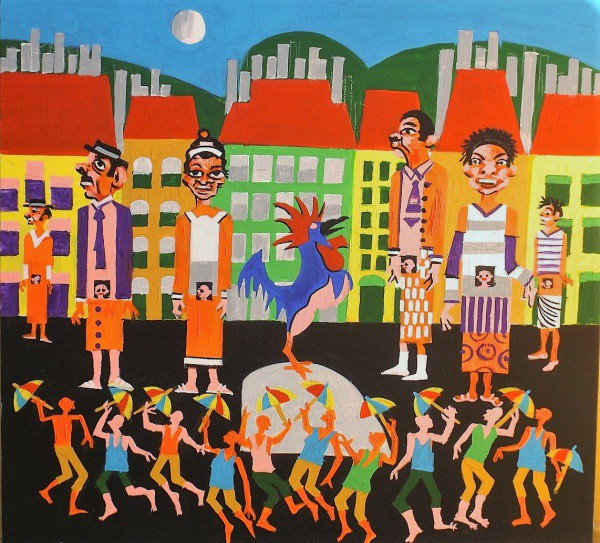 AECIO. ASS. O.S.T. GALO DA MAGRUGADA . 60X60.