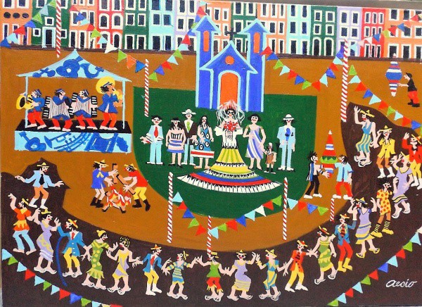 AECIO. ASS. O.S.T.  FESTA JUNINA. 50X70.