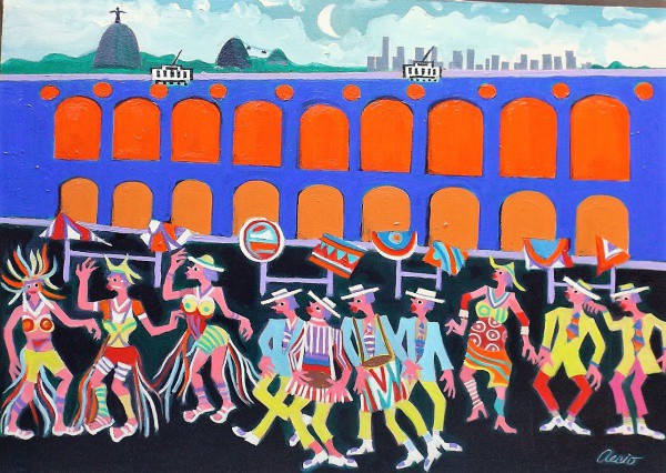 AECIO. ASS. O.S.T. CARNAVAL NOS ARCOS DA LAPA. 40X60.