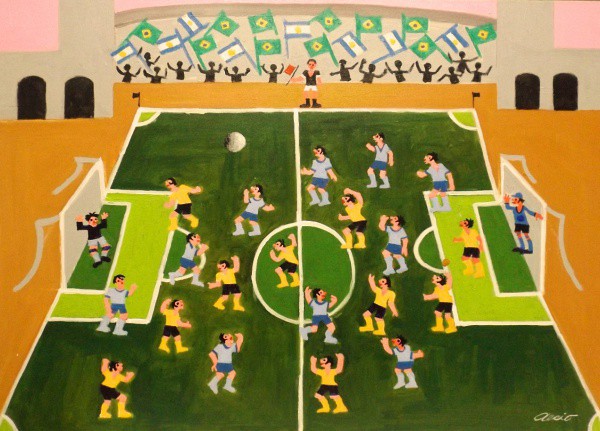 AECIO. ASS. O.S.T. FUTEBOL DE CAMPO. 50x70.