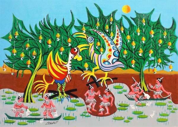 AECIO. ASS. O.S.T. PASSAROS DA AMAZONIA. 50X70.