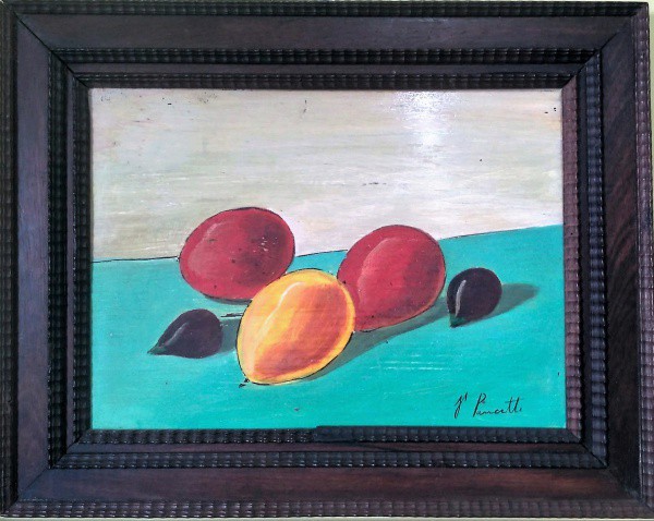 José Pancetti, Natureza Morta - Óleo Sobre Placa - dat. 1949 - Med. 37 x 27. Moldura Mecatti.
