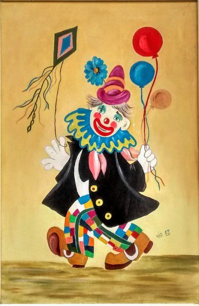 VIC 1983. Óleo sobe tela. Cid. 70 x 50.