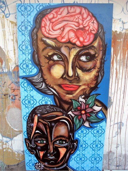 Rafael Vaz. Ass. no verso. Mulher do meu sonho. 2010. Aerografia - 200 X 90. Não pode ser enviado p