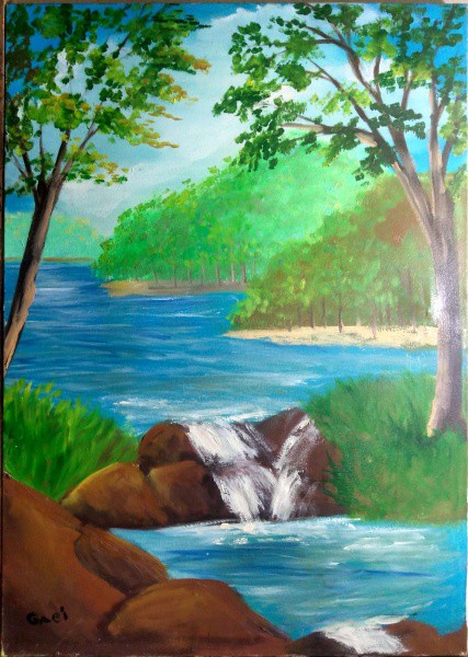 Gabi - C.i.e. dat. Sd - Ost. - 60 x 50 cm. - s moldura - Paisagem.