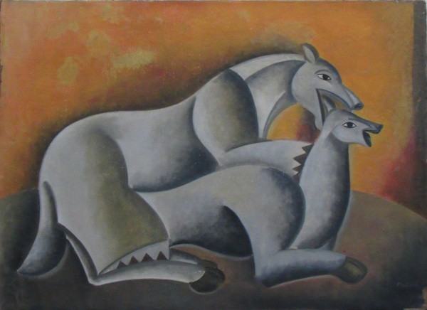 VICENTE DO REGO MONTEIRO, o.s.t. Medindo: 58 x 79,5 cm. A.c.i.d - NO ESTADO - SEM MOLDURA