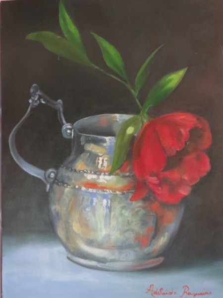 Quadro OST - Natureza Morta - Jarro com Flor