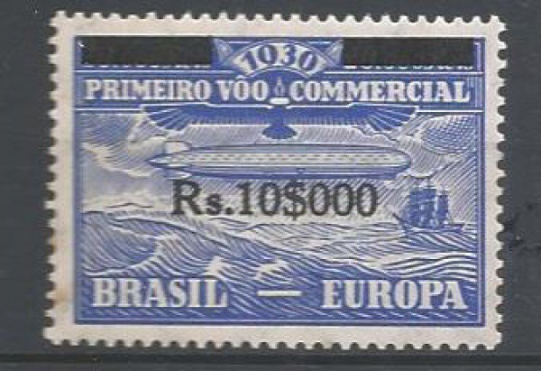 SELO BRASIL - ZEPPELIN - RHM Z-5 - NOVO